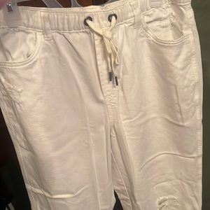 American Eagle Aerie white cargo pants size Large